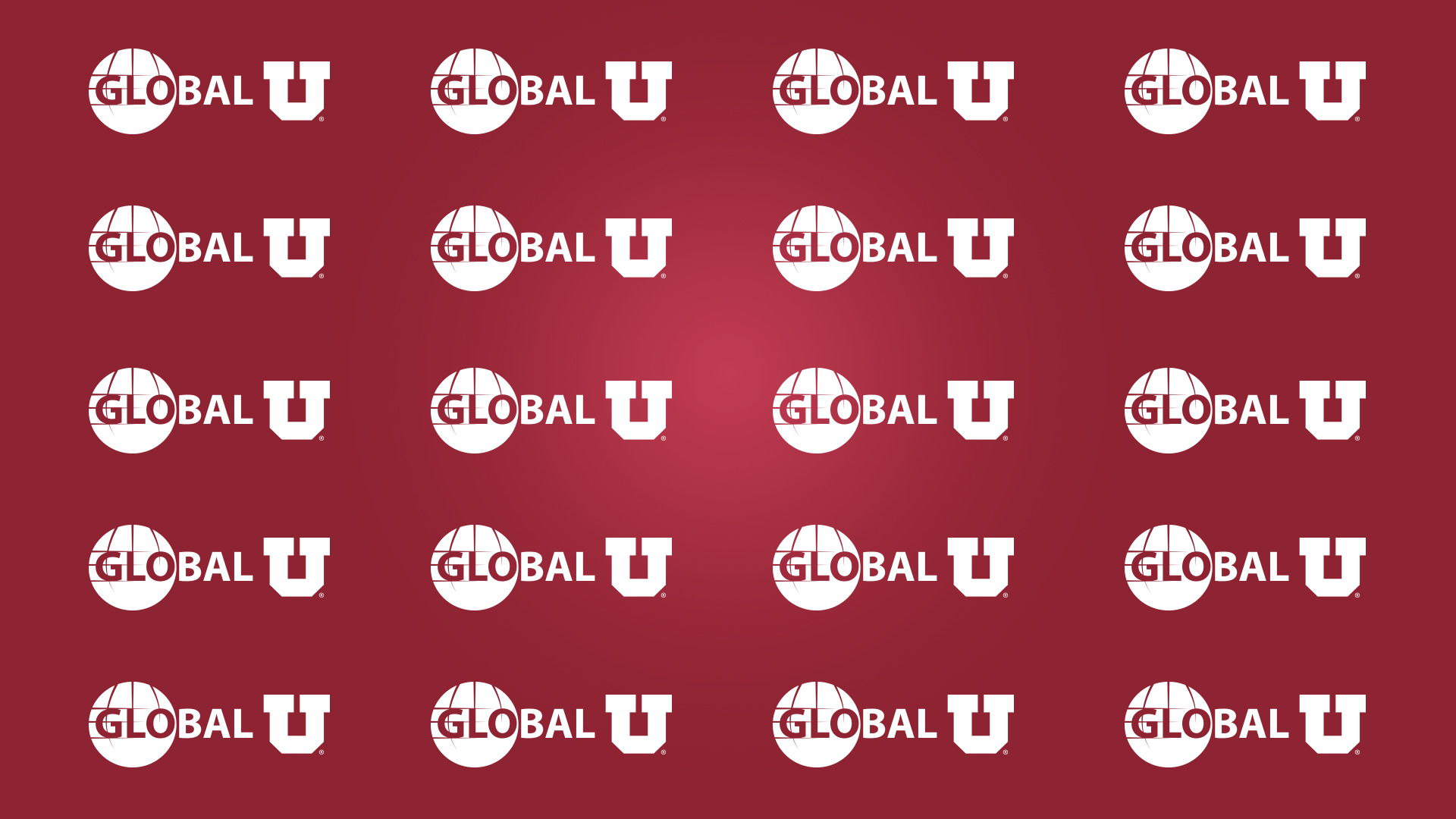 Global U logo zoom background