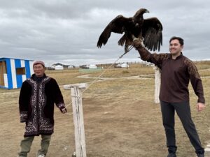 Leif with eagle
